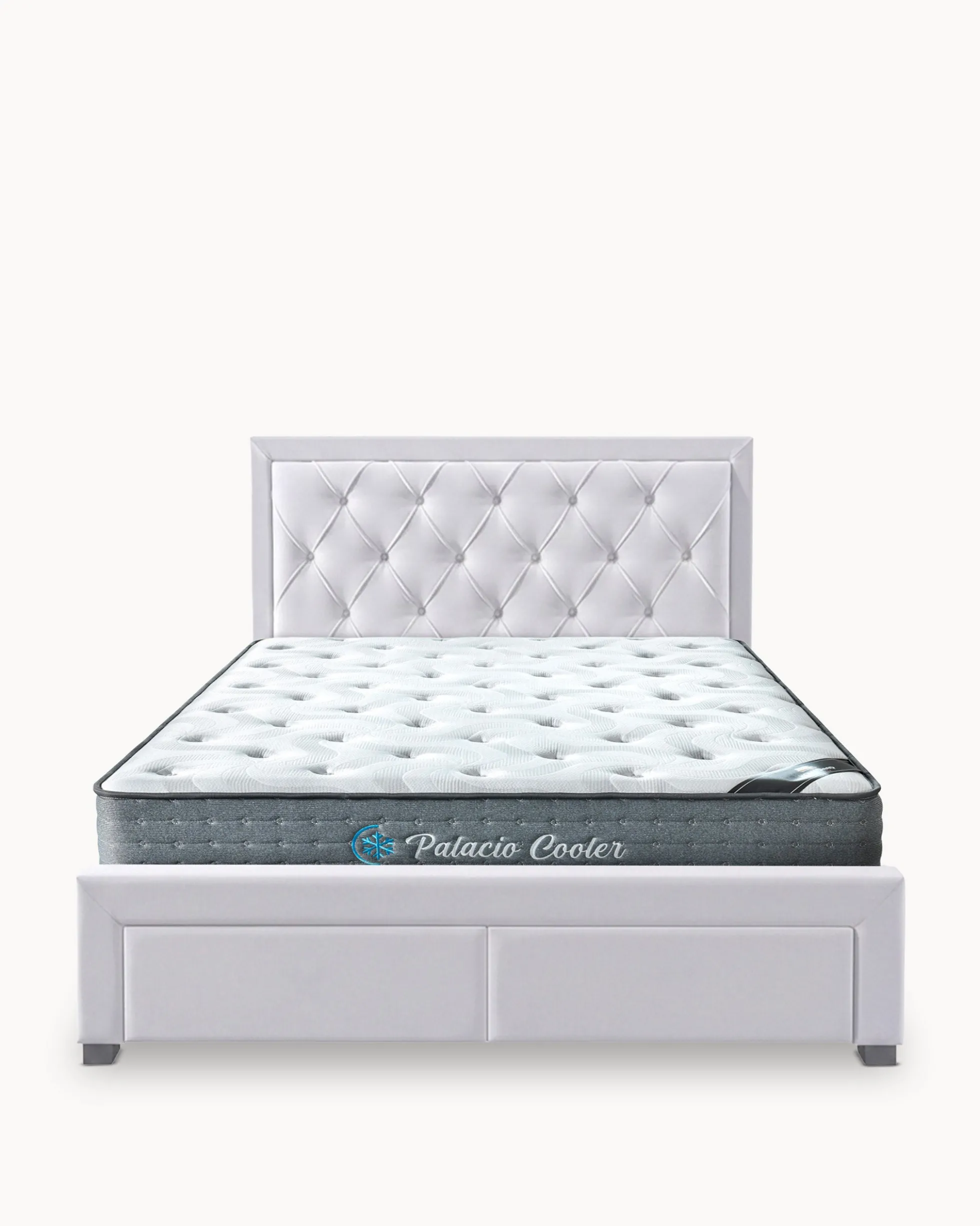 Pack cama de casal BIA + Colchão HOMYSLEEP PALACIO COOLER