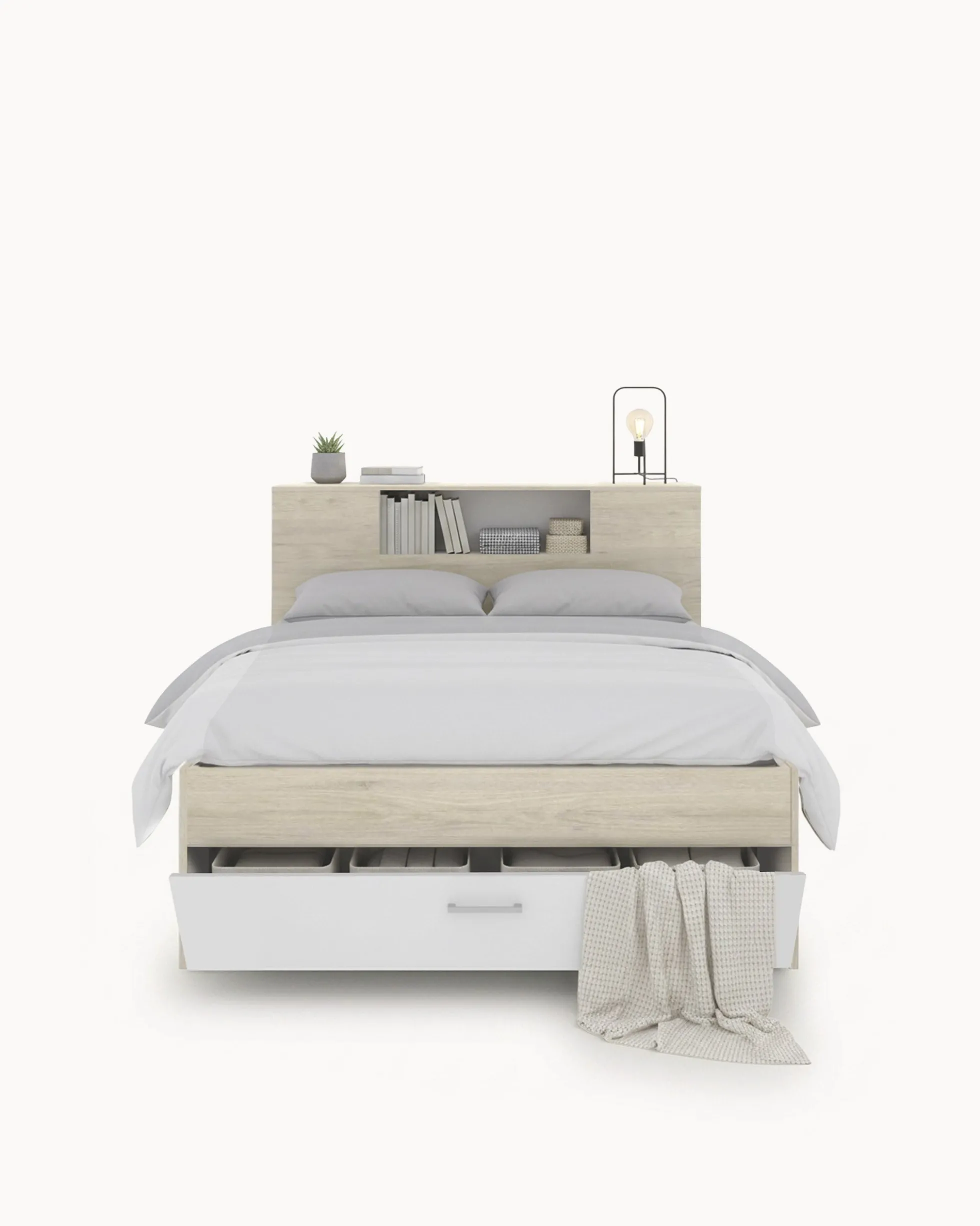Pack cama de casal COLOMBO + colchão SPRING ROLLER