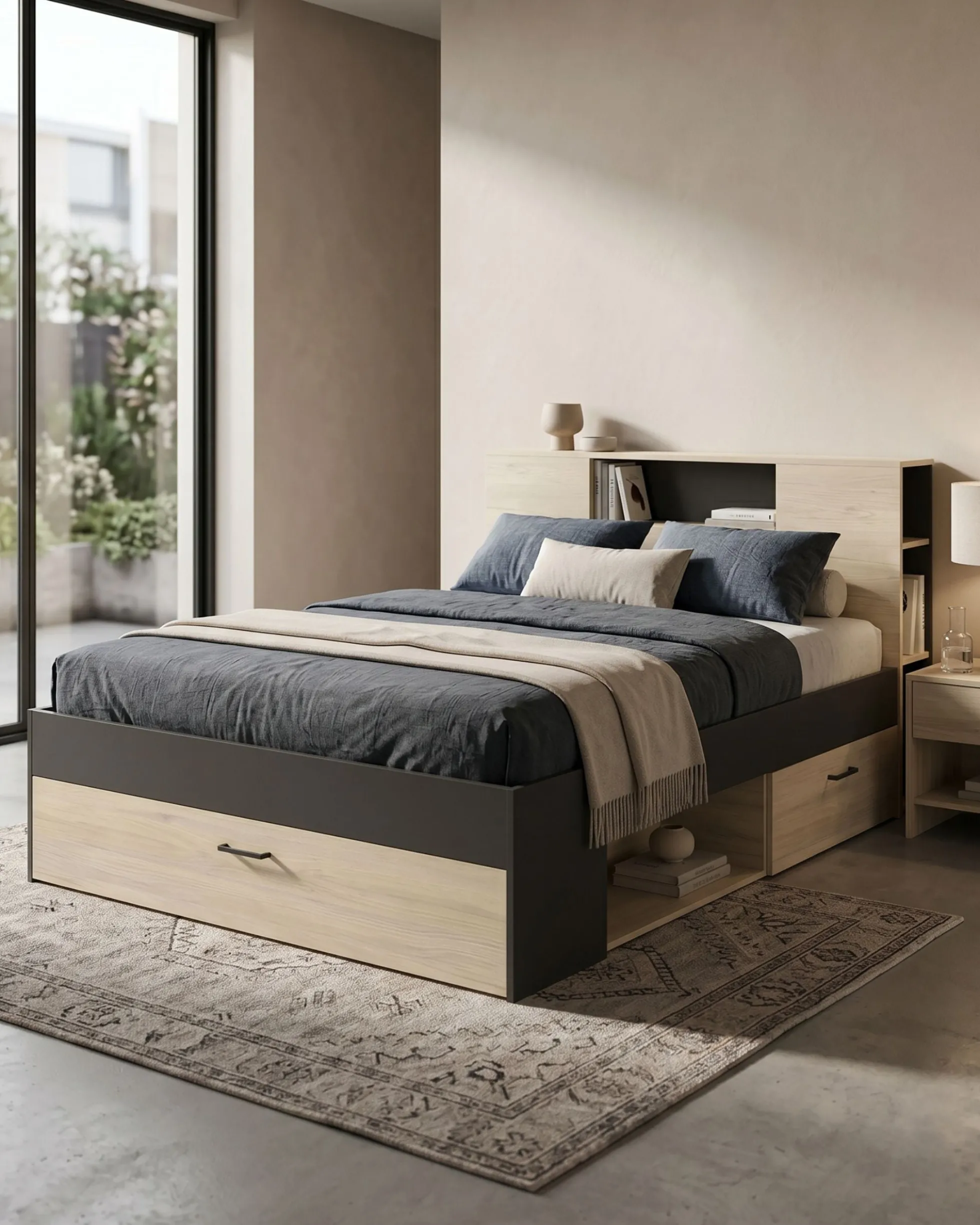 Pack cama de casal COLOMBO + colchão SPRING ROLLER