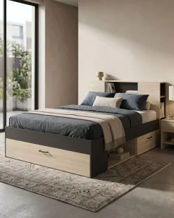 Pack cama de casal COLOMBO + colchão SPRING ROLLER