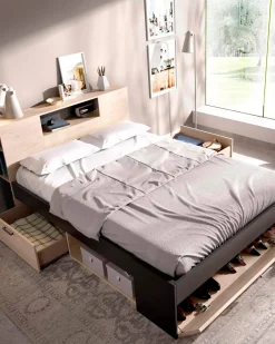 Pack cama de casal COLOMBO + colchão SPRING ROLLER