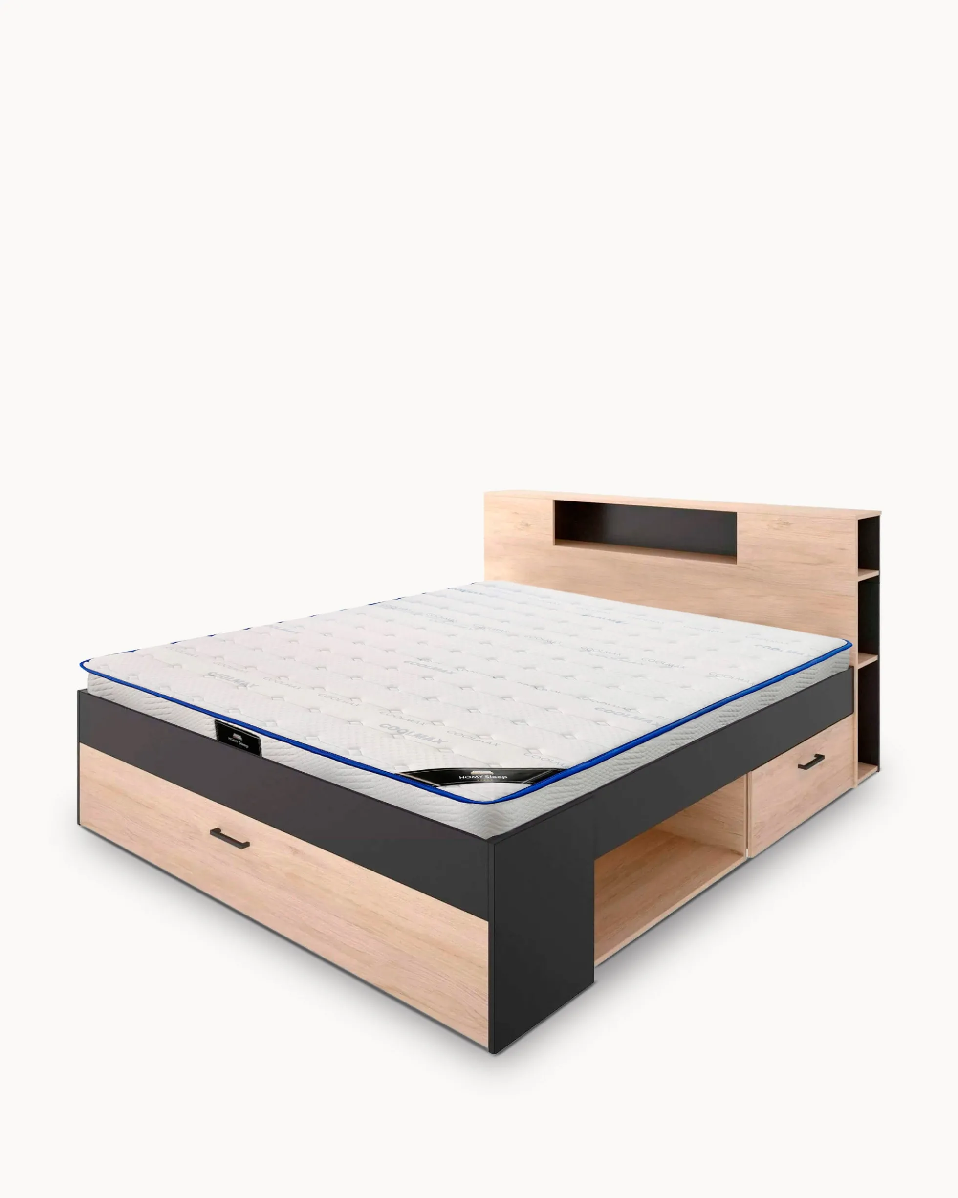 Pack cama de casal COLOMBO + colchão SPRING ROLLER