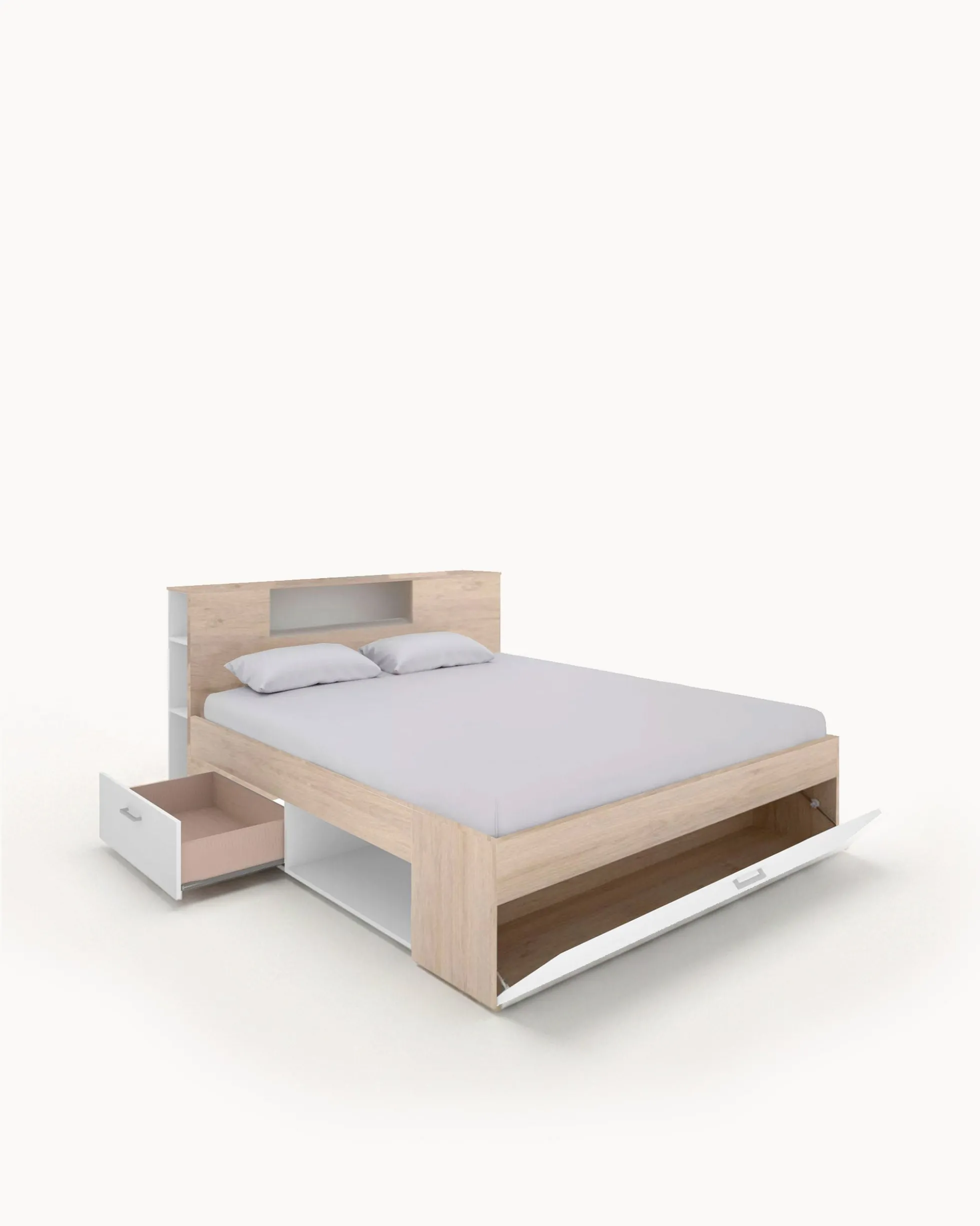 Pack cama de casal COLOMBO + colchão SPRING ROLLER