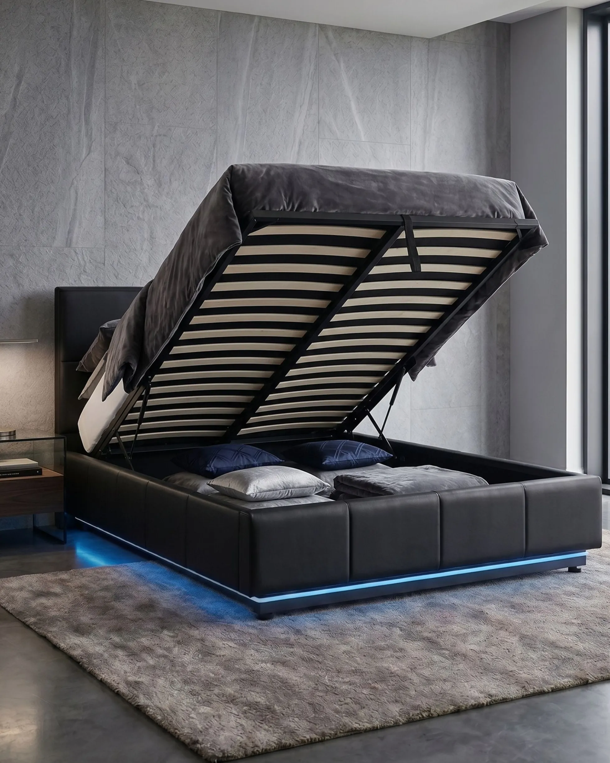 Pack cama de casal elevatória INFINITY II + Colchão HOMYSLEEP PALACIO COOLER