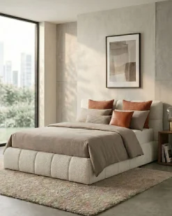 Pack cama de casal elevatória NEWCASTLE + Colchão HOMYSLEEP PALACIO COOLER