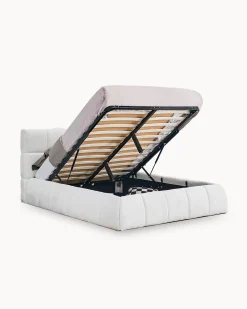 Pack cama de casal elevatória NEWCASTLE + Colchão HOMYSLEEP PALACIO COOLER