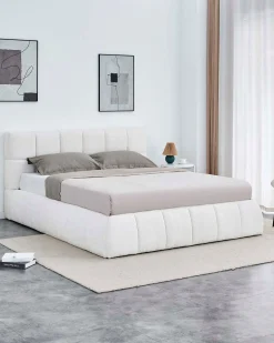 Pack cama de casal elevatória NEWCASTLE + Colchão HOMYSLEEP PALACIO COOLER