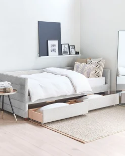 Pack cama de solteiro LENA + colchão SPRING ROLLER