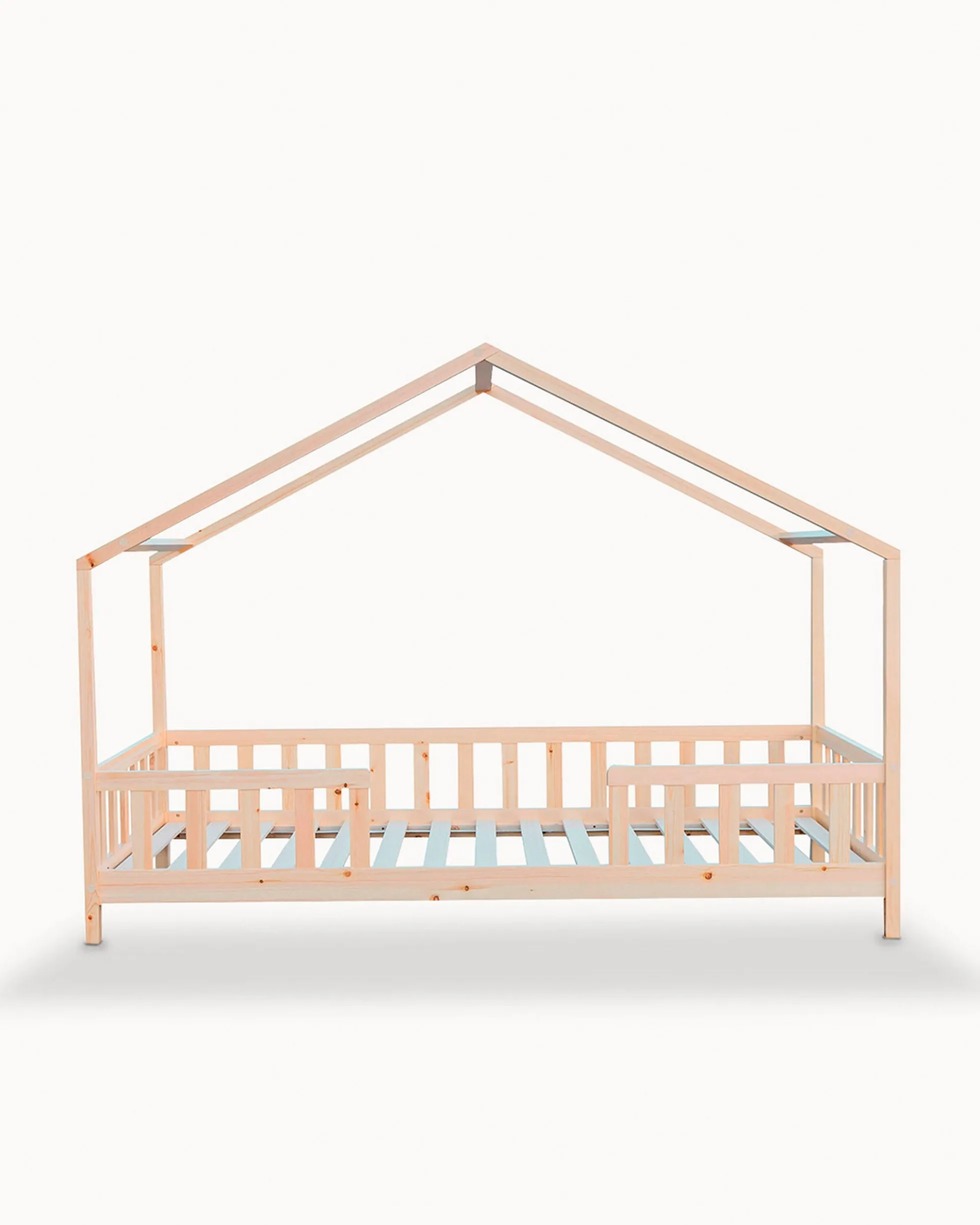 Pack Cama Indiv HEIDI Natural + Colchão KID ROLLER 90x200cm