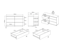 Pack quarto de casal CASINO BOX