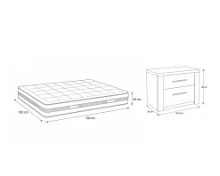 Pack quarto de casal PARIS