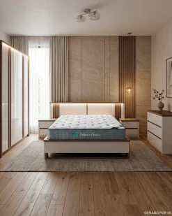 Pack quarto de casal PESARO com LED