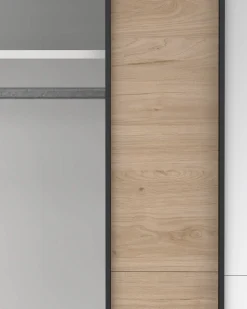 Roupeiro COMO com 2 portas, espelho e cómoda integrada