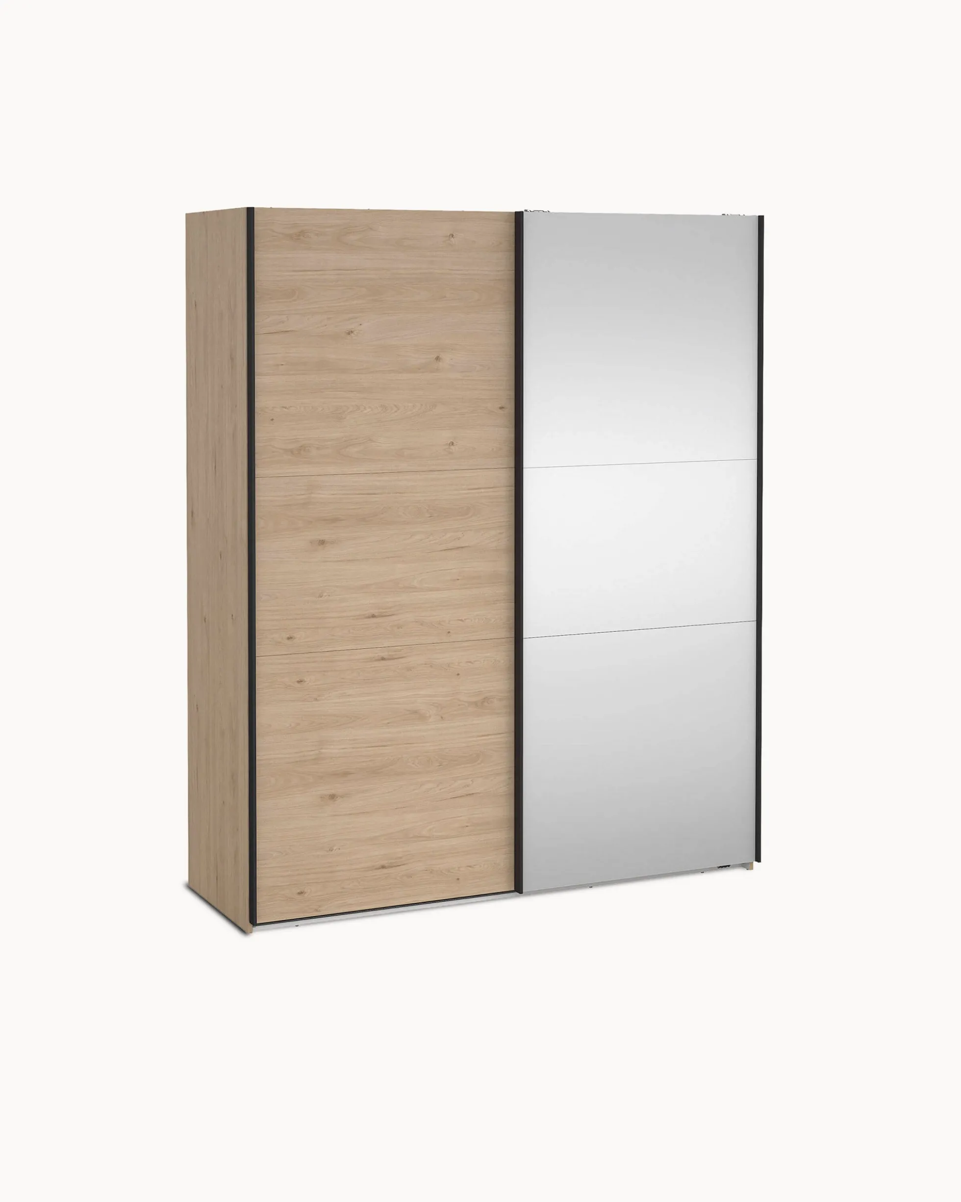 Roupeiro COMO com 2 portas, espelho e cómoda integrada