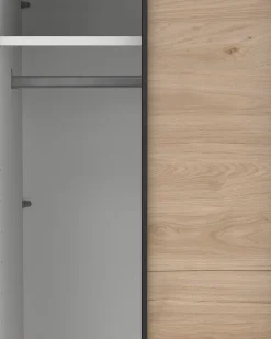 Roupeiro COMO com 2 portas, espelho e cómoda integrada