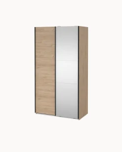 Roupeiro COMO com 2 portas, espelho e cómoda integrada