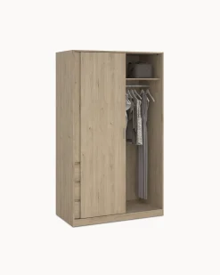 Roupeiro NEW MATRIX II com 2 portas e 3 gavetas