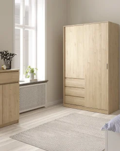 Roupeiro NEW MATRIX II com 2 portas e 3 gavetas