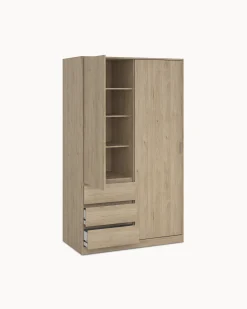 Roupeiro NEW MATRIX II com 2 portas e 3 gavetas