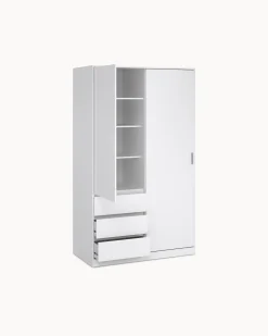 Roupeiro NEW MATRIX SHINY com 2 portas e 3 gavetas