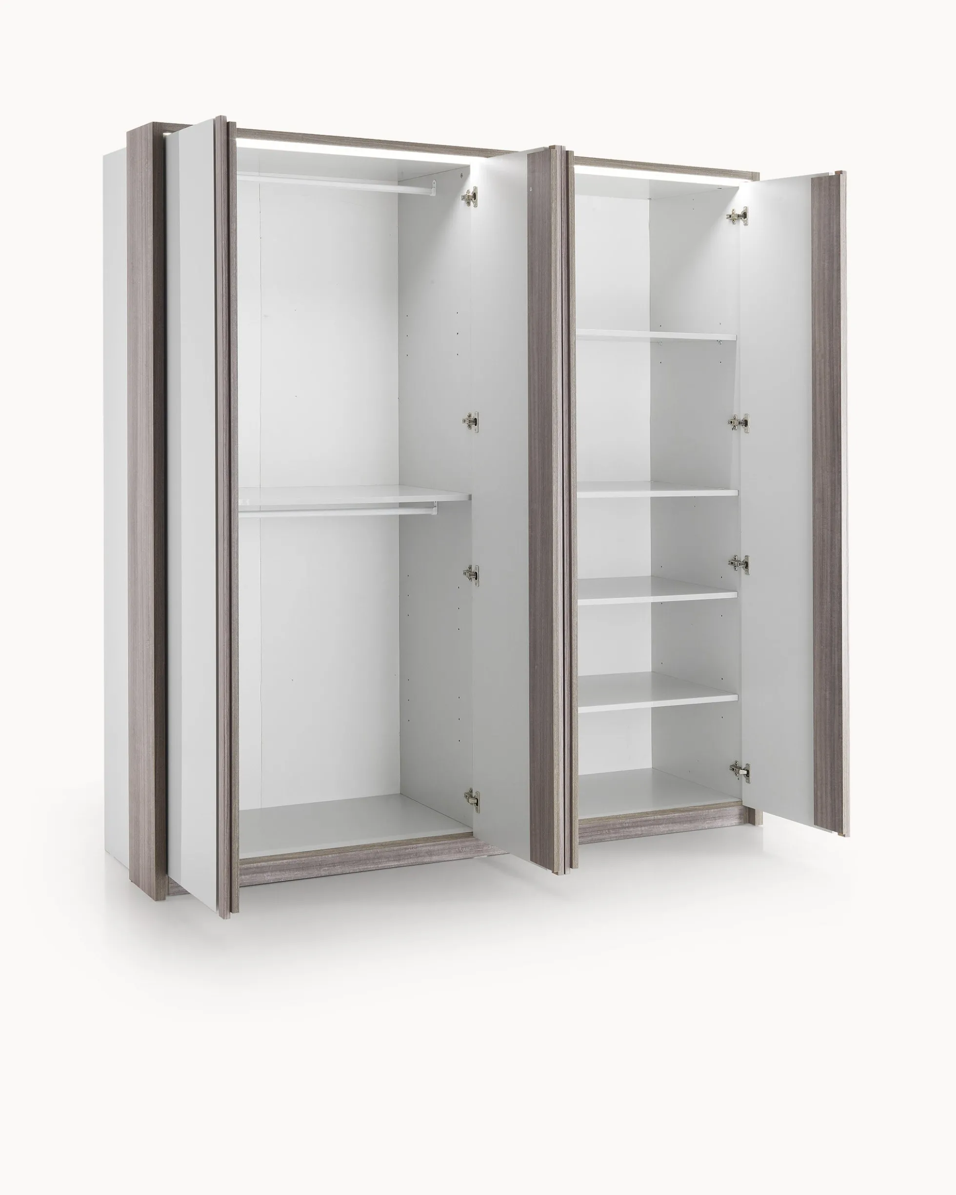 Roupeiro PESARO com 4 portas e com LED