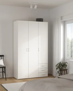 Roupeiro SOAJO com 3 portas e 3 gavetas