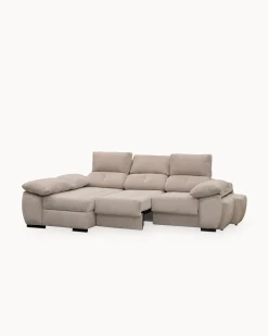 Sofá chaise Longue ANDOR com cama,baús e puffs