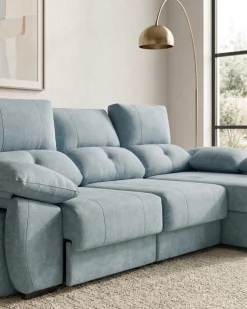 Sofá chaise Longue ANDOR com cama,baús e puffs