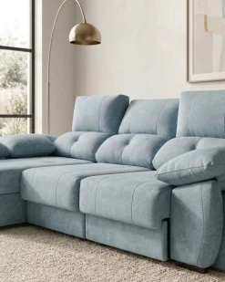 Sofá chaise Longue ANDOR com cama,baús e puffs