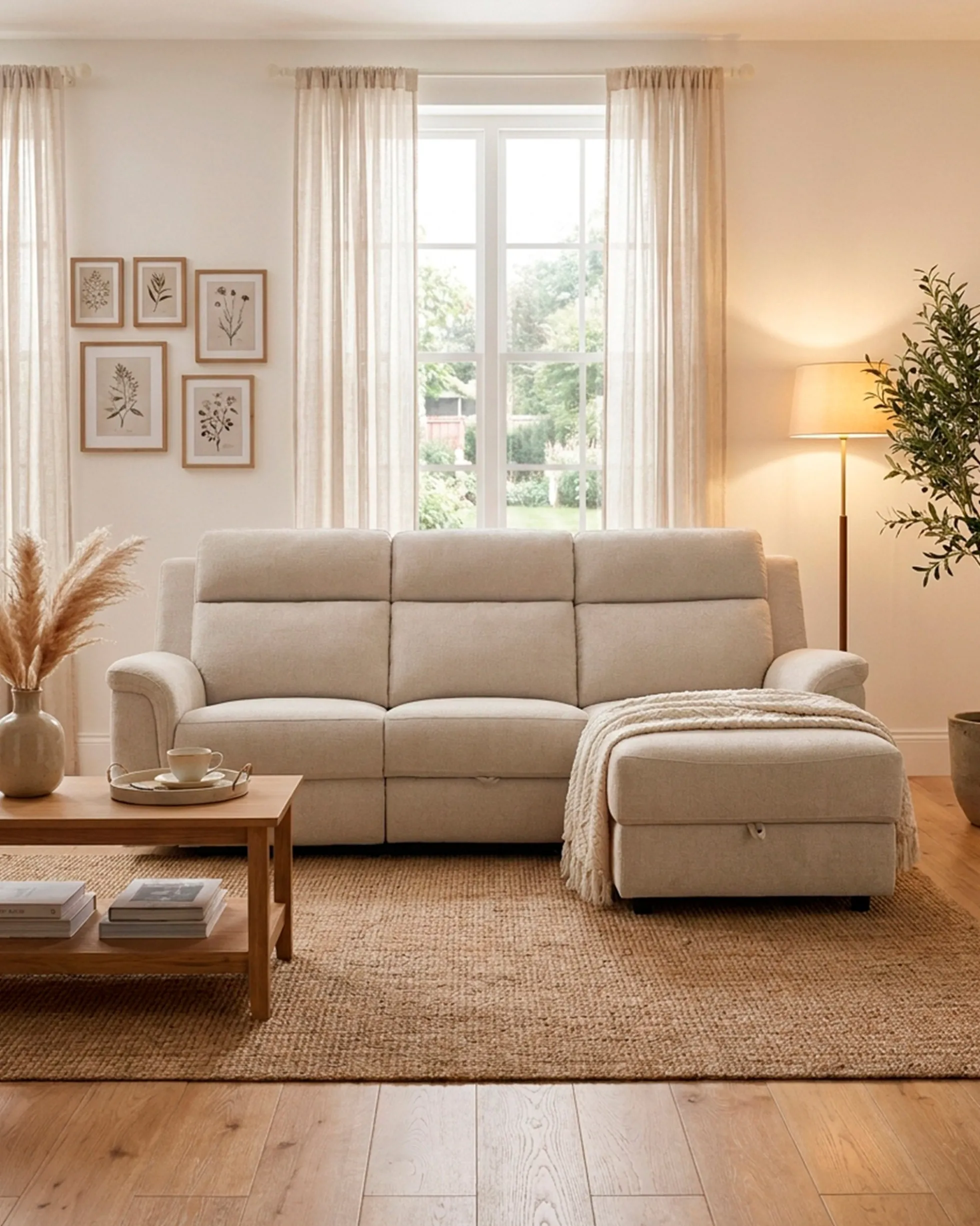 Sofá chaise longue CHRISTINA relax elétrico