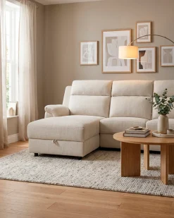 Sofá chaise longue CHRISTINA relax elétrico