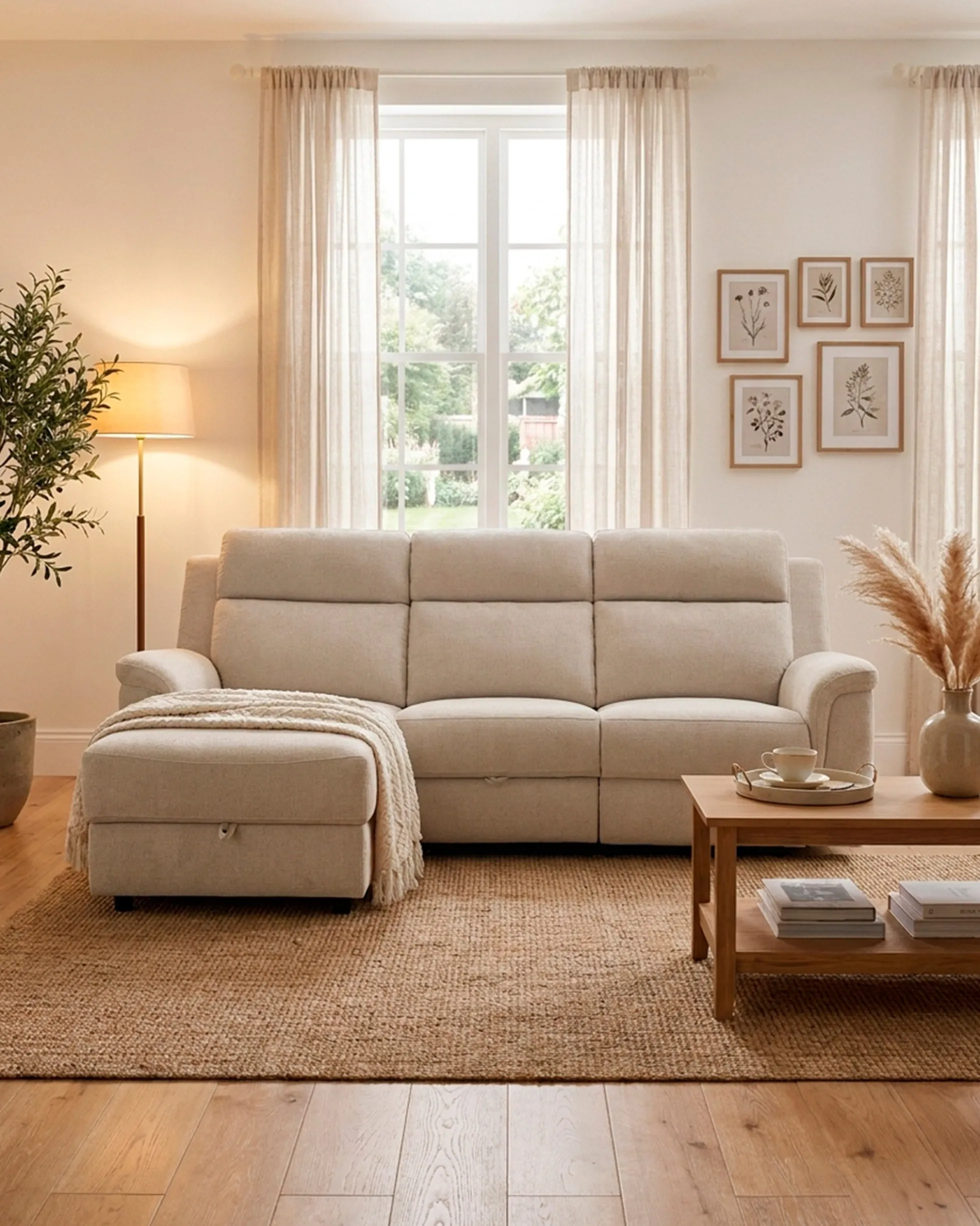 Sofá chaise longue CHRISTINA relax elétrico