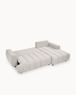 Sofá chaise longue IMPRESSION com cama e baú