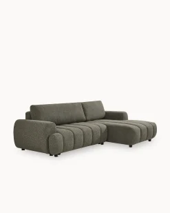 Sofá chaise longue IMPRESSION com cama e baú
