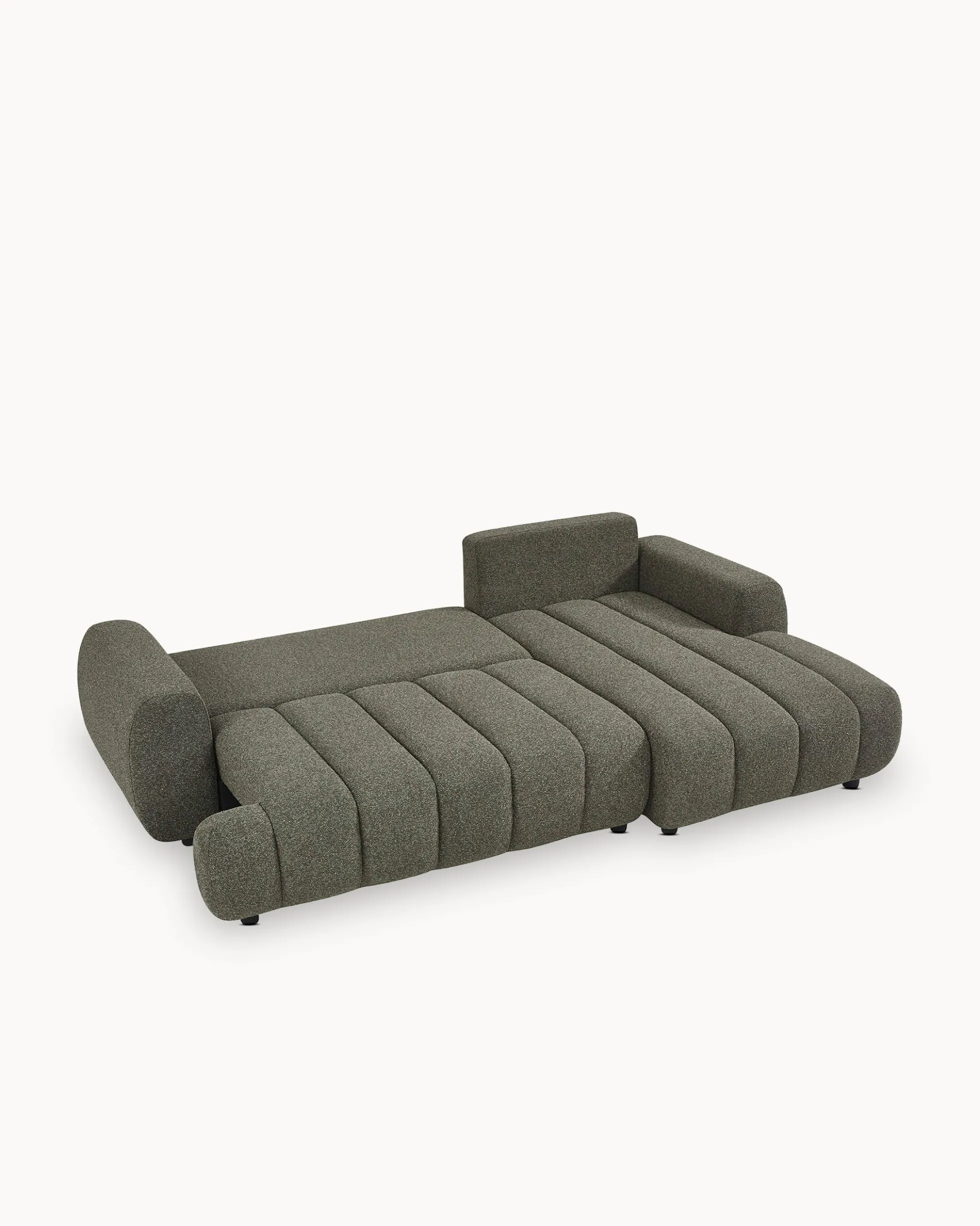 Sofá chaise longue IMPRESSION com cama e baú