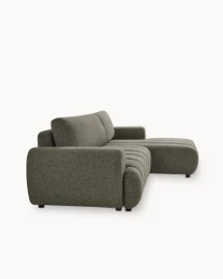 Sofá chaise longue IMPRESSION com cama e baú