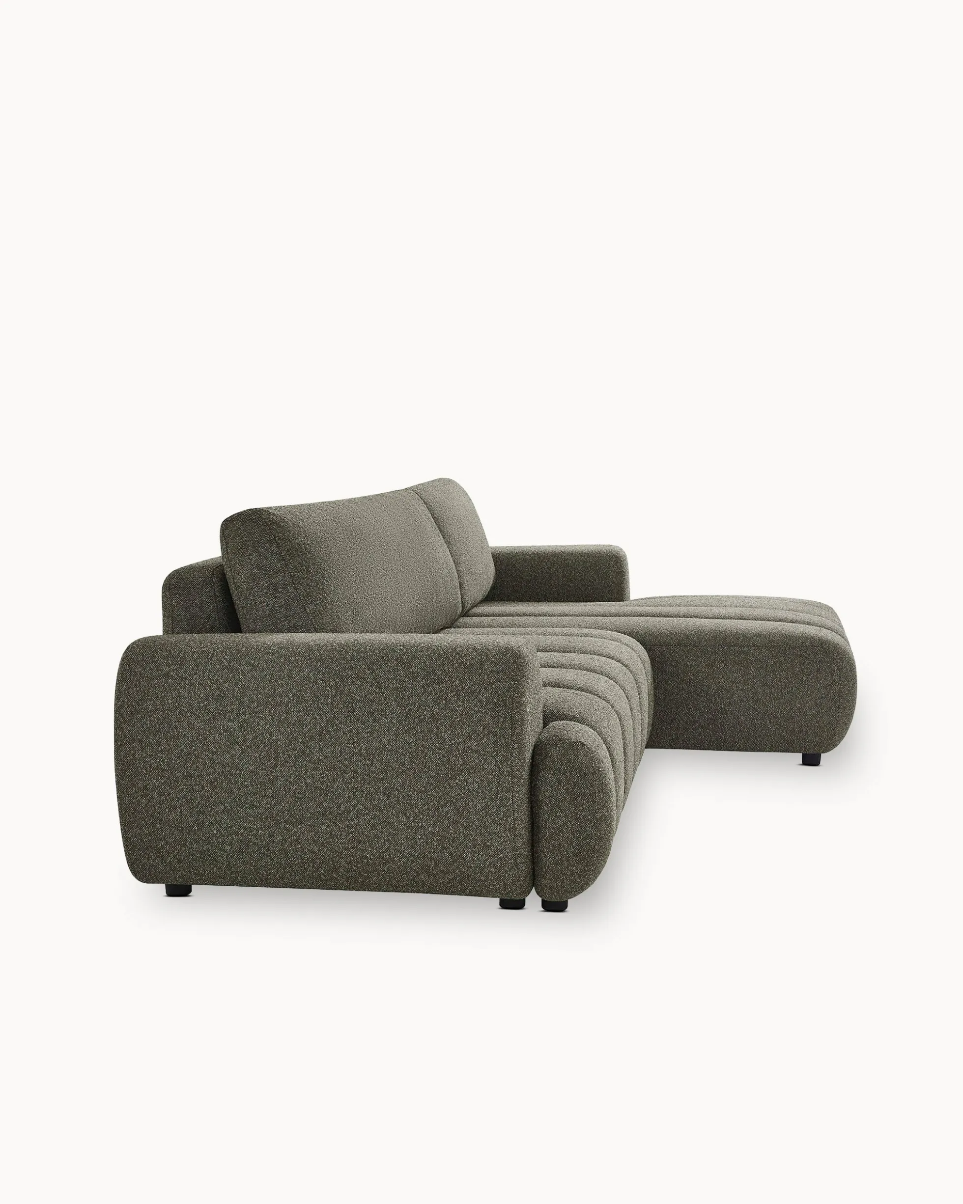 Sofá chaise longue IMPRESSION com cama e baú