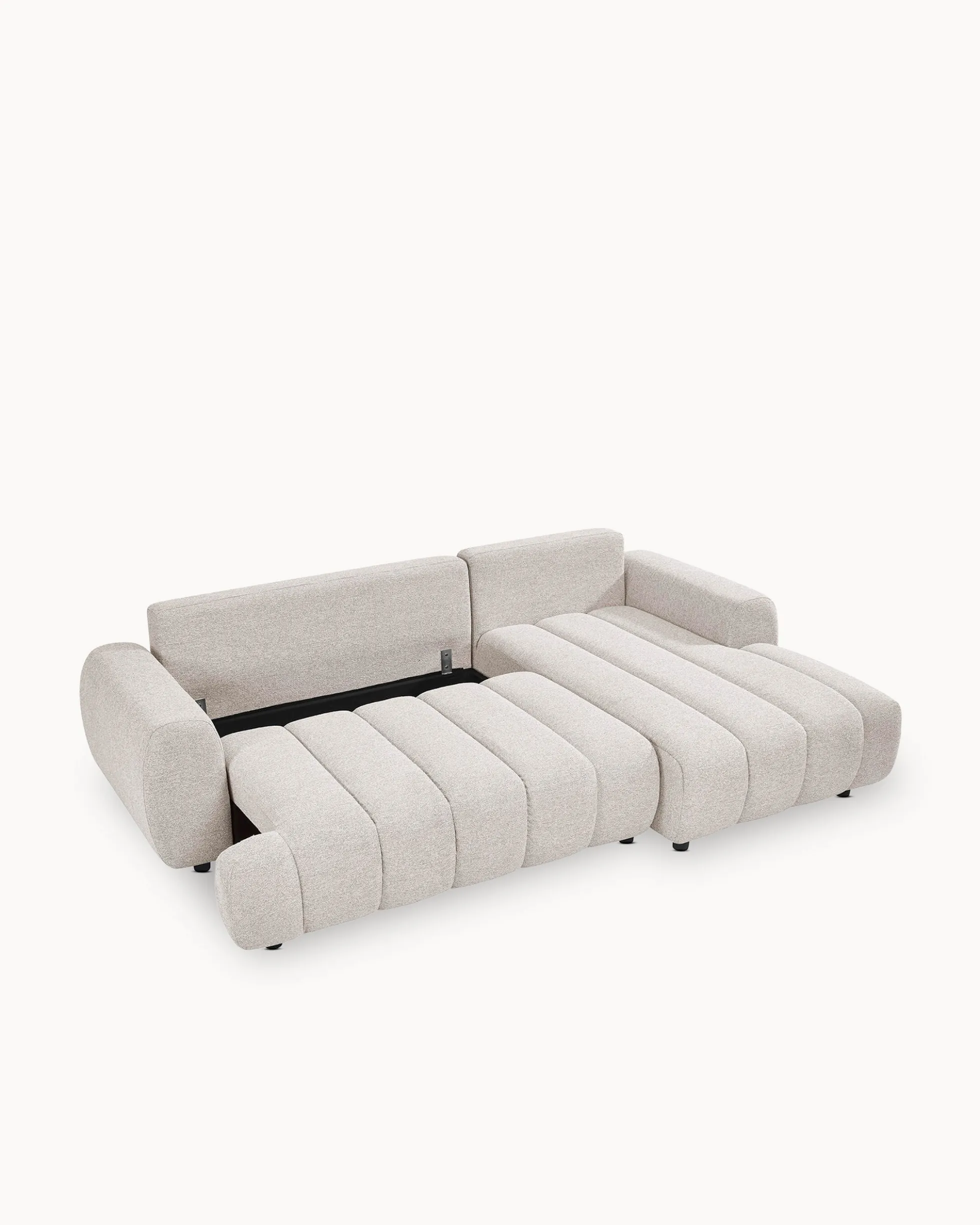 Sofá chaise longue IMPRESSION com cama e baú