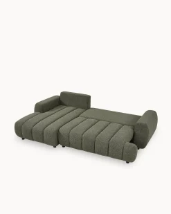Sofá chaise longue IMPRESSION com cama e baú