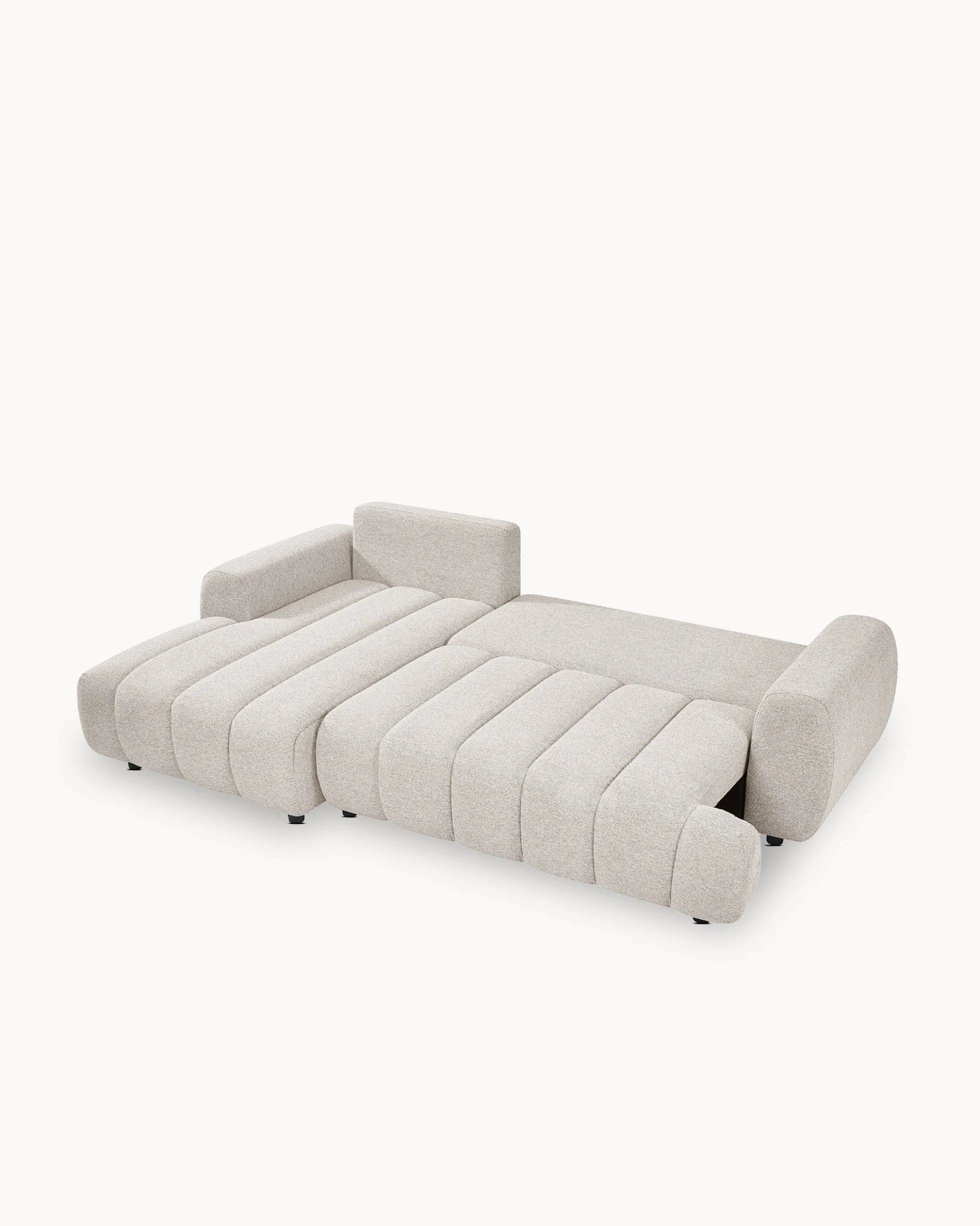 Sofá chaise longue IMPRESSION com cama e baú