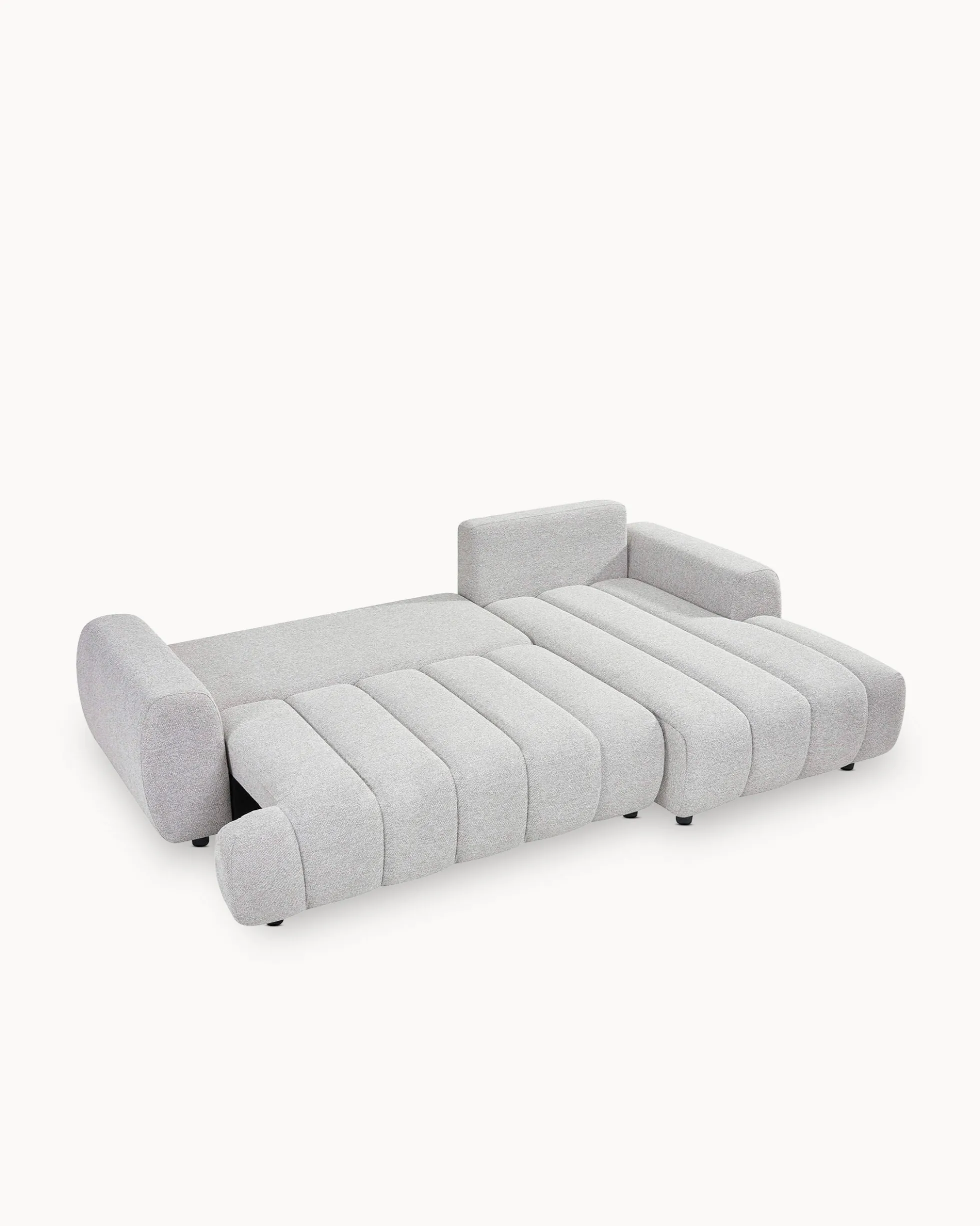 Sofá chaise longue IMPRESSION com cama e baú