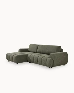 Sofá chaise longue IMPRESSION com cama e baú