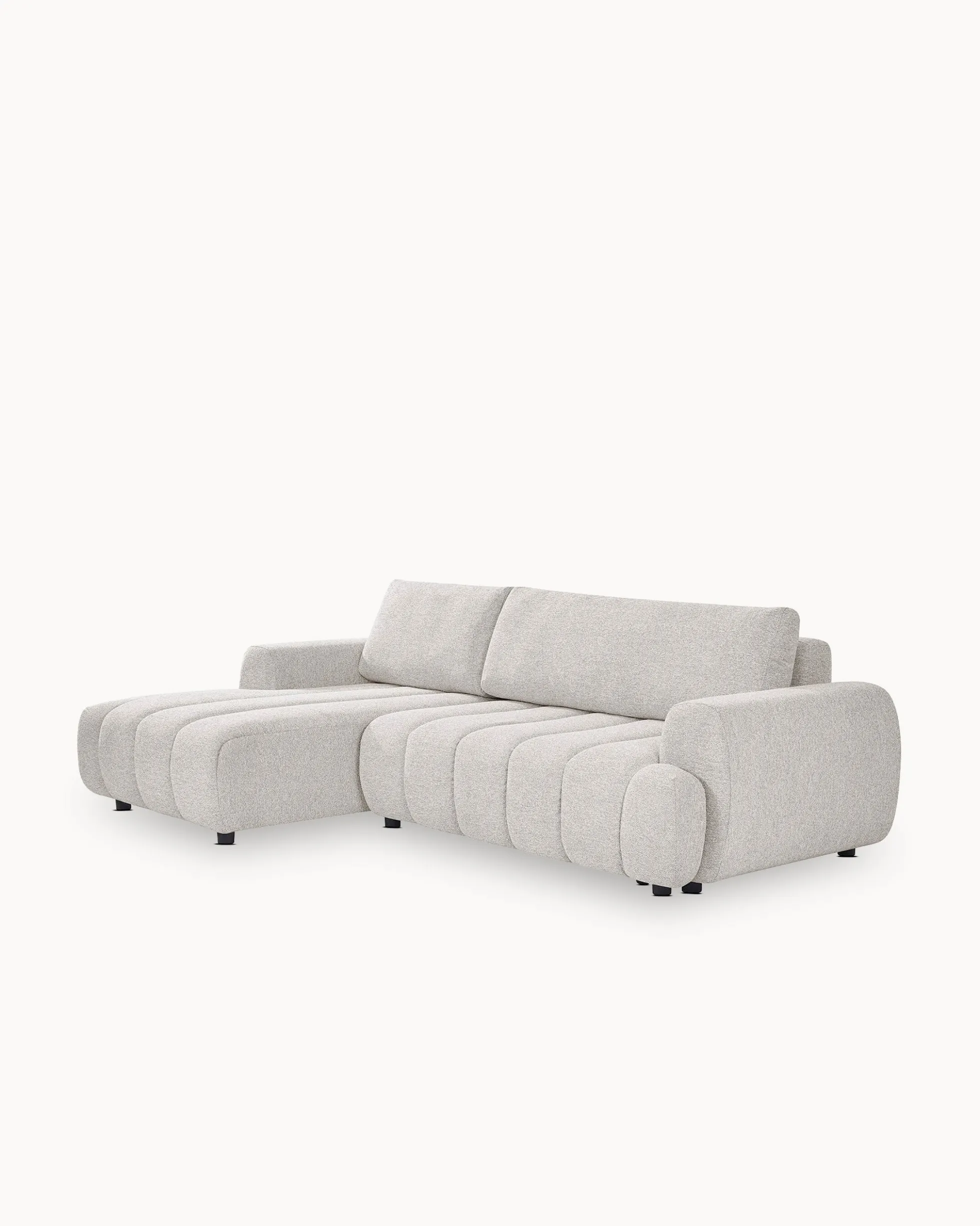 Sofá chaise longue IMPRESSION com cama e baú