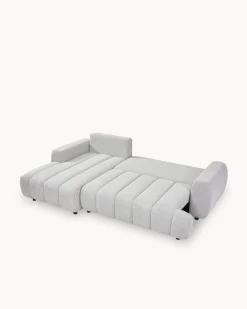 Sofá chaise longue IMPRESSION com cama e baú