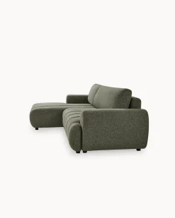 Sofá chaise longue IMPRESSION com cama e baú