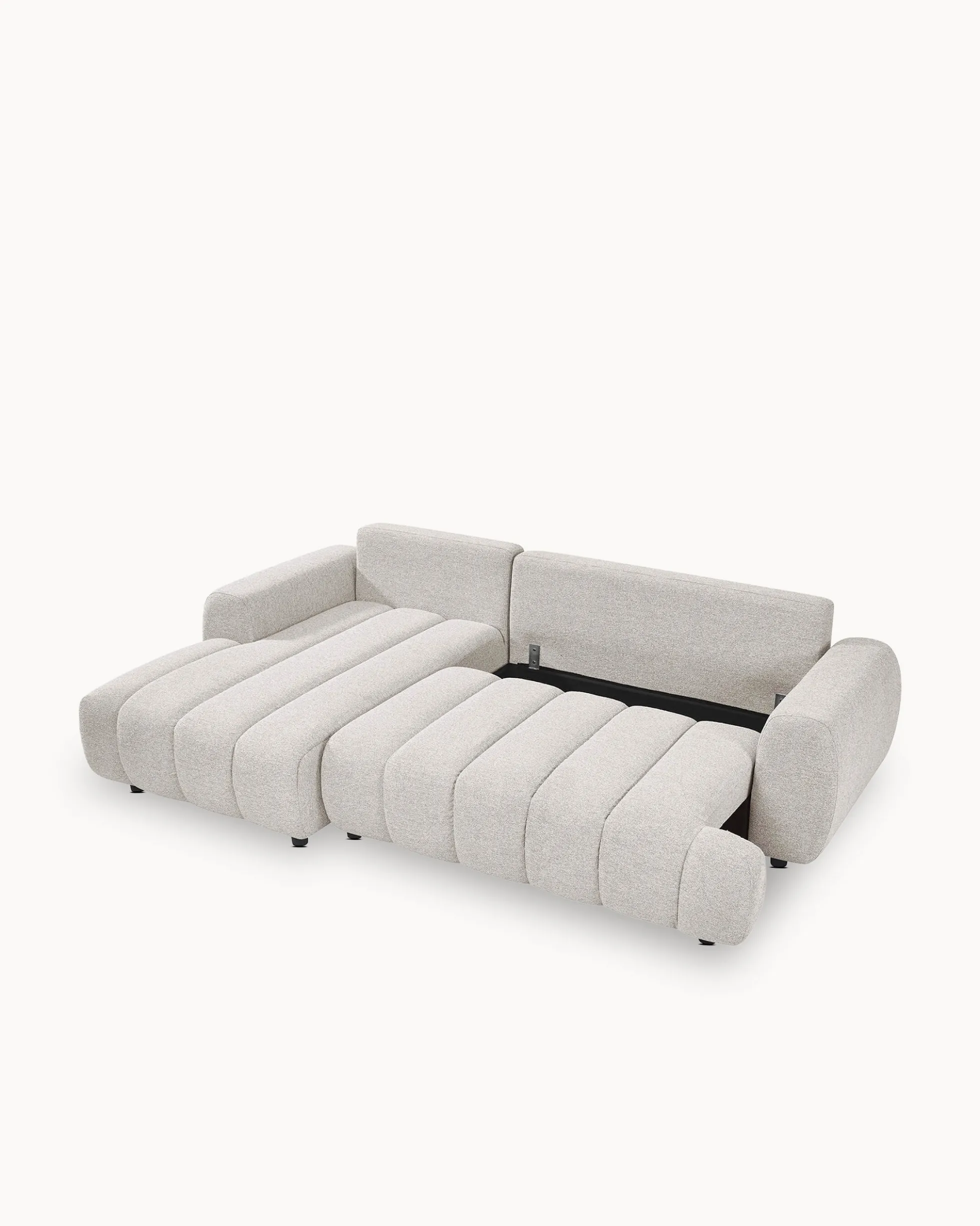 Sofá chaise longue IMPRESSION com cama e baú