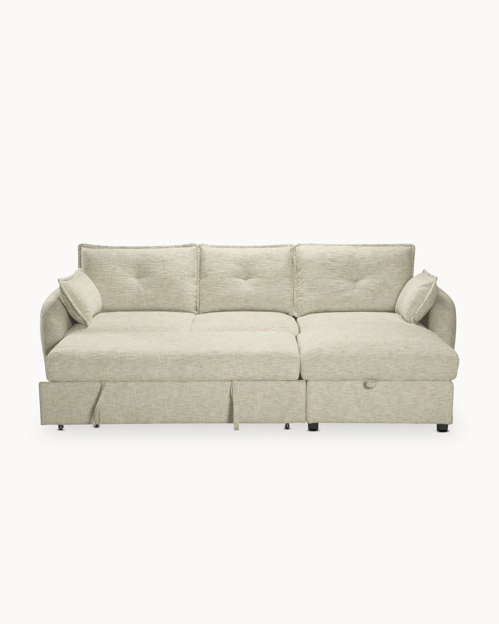 Sofá chaise longue ISADORA com cama e baú