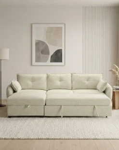 Sofá chaise longue ISADORA com cama e baú