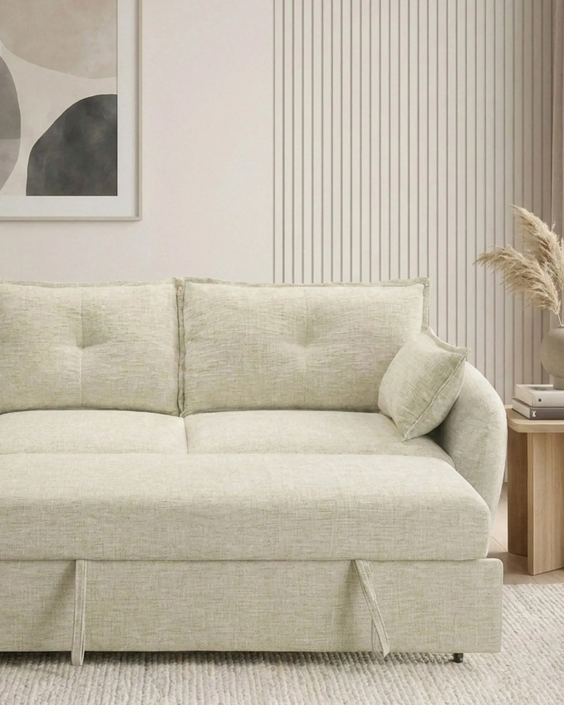 Sofá chaise longue ISADORA com cama e baú