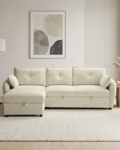 Sofá chaise longue ISADORA com cama e baú